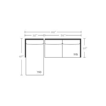 Rowe Brooke Sectional