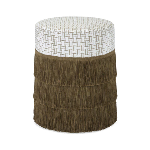 Massoud Westby Cylinder Swivel Ottoman 120