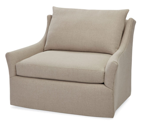 Massoud Etta Swivel Chair & A Half 1694