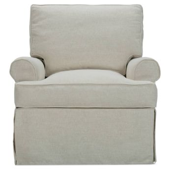 Rowe Sophie Slipcovered Swivel Glider