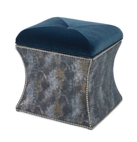 Massoud Leda Mitered Storage Ottoman 70