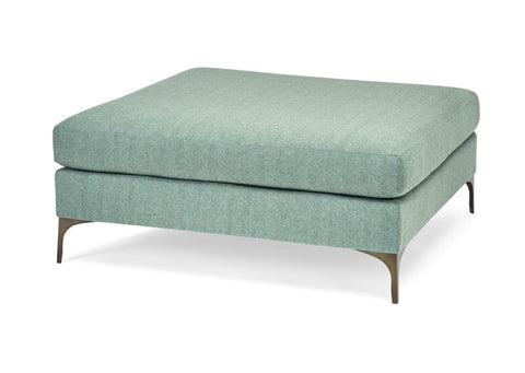 Massoud Lauren Bronze Square Ottoman 707
