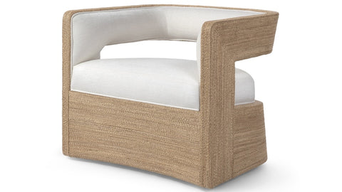 Palecek Hadley Swivel Lounge Chair, Natural