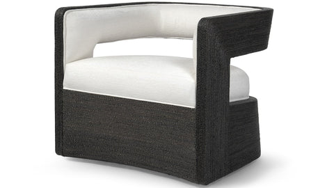 Palecek Hadley Swivel Lounge Chair, Charcoal