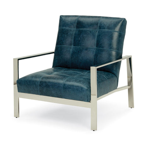 Massoud Arlo Tufted Chrome Chair 697