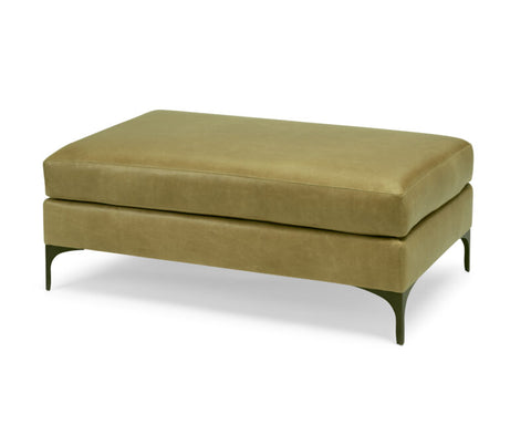 Massoud Lauren Bronze Rectangular Ottoman 700