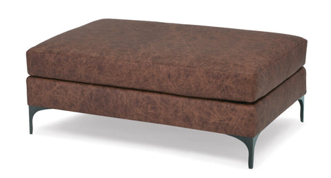 Massoud Lauren Iron Rectangular Ottoman 800