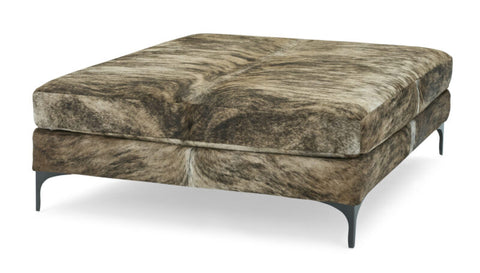 Massoud Lauren Iron Square Ottoman 817