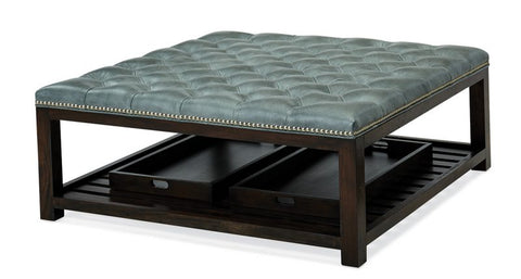 Massoud Rand Square Tufted Ottoman 899