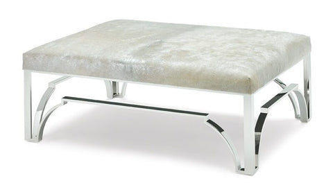 Massoud Cyra Chrome Ottoman 930