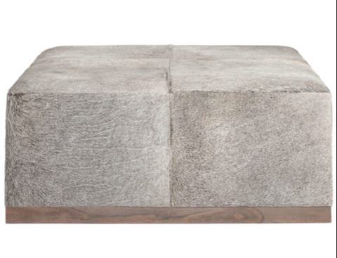 Felix Cowhide Ottoman