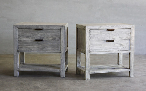 ClubCu Reclaimed Elm Bedside Cabinet