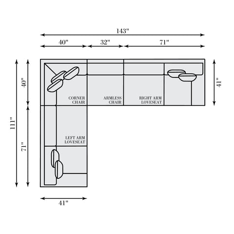 Serena Fabric Sectional