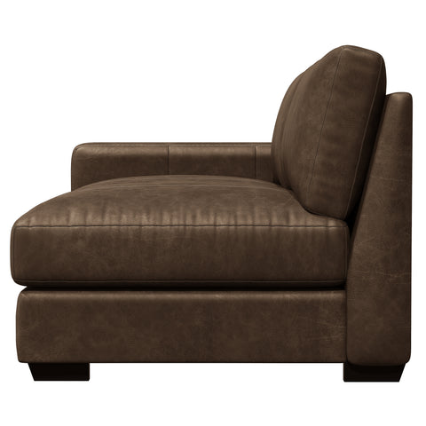 Dawkins Leather Left Arm Loveseat