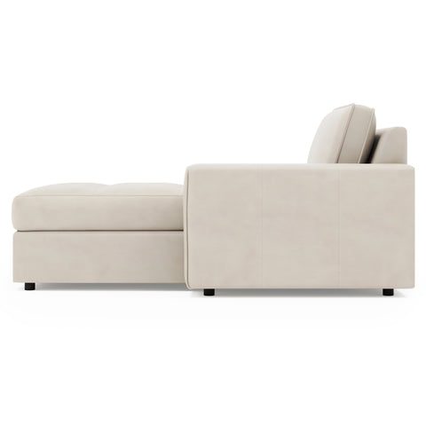 Nest Leather Right Arm Chaise