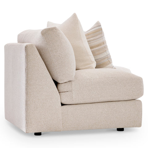 Soleil Fabric Armless Loveseat