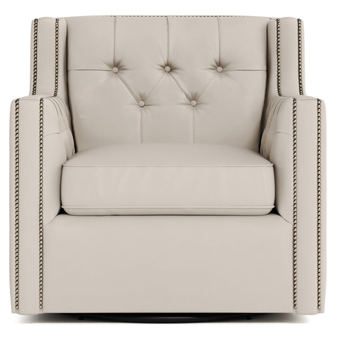 Candace Leather Swivel Chair