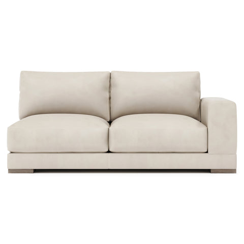 Lars Leather Right Arm Loveseat
