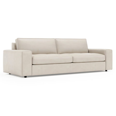 Nest Leather Sofa Without Pillows