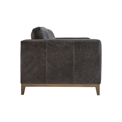 Noel Leather Sofa Without Pillows