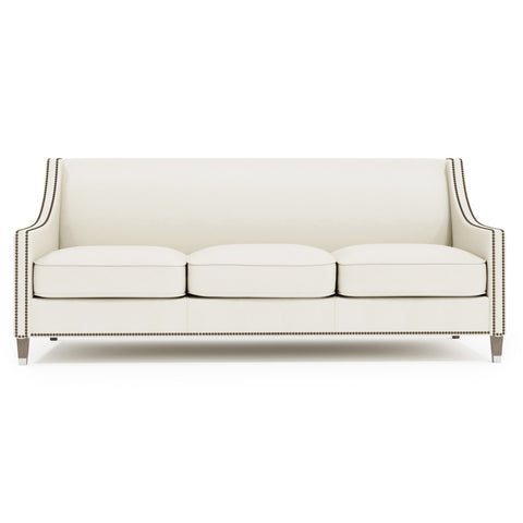 Palisades Leather Sofa Without Pillows