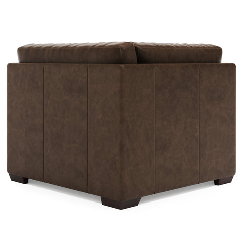 Dawkins Leather Corner Chair