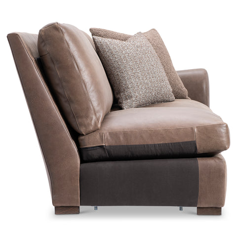 Keirnan Leather Right Arm Loveseat