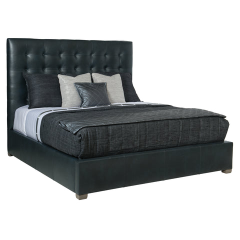 Avery Leather Panel Bed - Queen