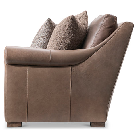 Keirnan Leather Right Arm Loveseat