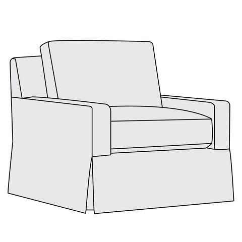 Sutton Fabric Swivel Chair