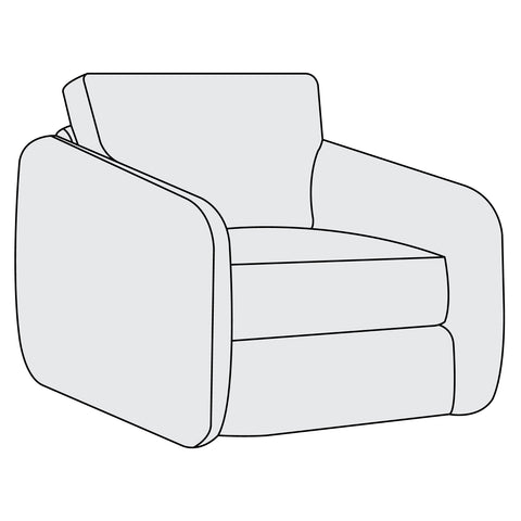 Soleil Fabric Swivel Chair