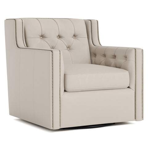 Candace Leather Swivel Chair