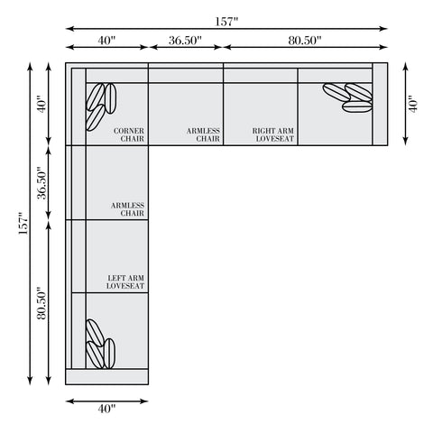 Helena Fabric Sectional