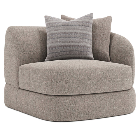 Sylvio Fabric Right Arm Chair