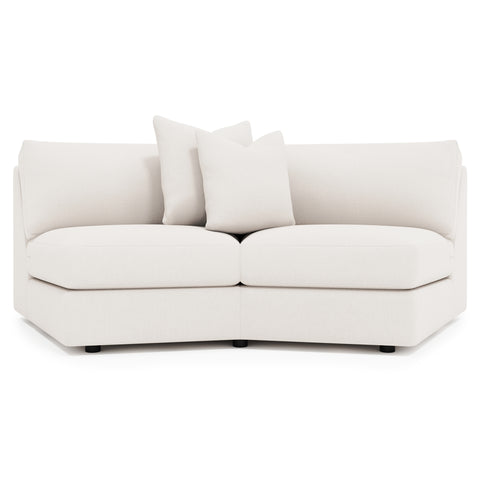 Soleil Fabric Armless Loveseat