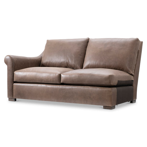 Keirnan Leather Left Arm Loveseat