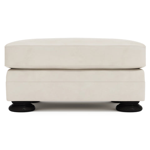 Foster Leather Ottoman