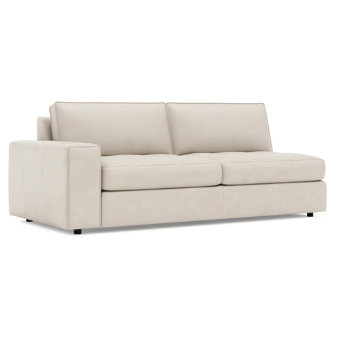Nest Leather Left Arm Loveseat