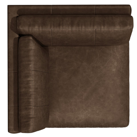 Dawkins Leather Corner Chair