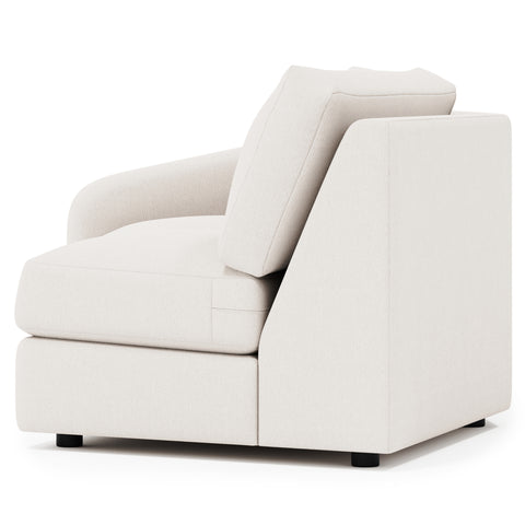 Soleil Fabric Left Arm Loveseat