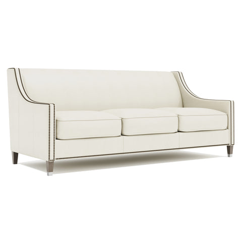 Palisades Leather Sofa Without Pillows