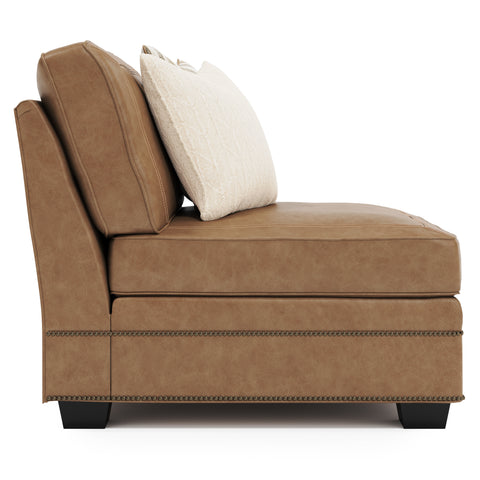 Grandview Leather Armless Chair