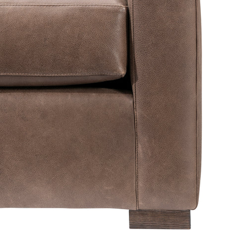 Keirnan Leather Right Arm Loveseat