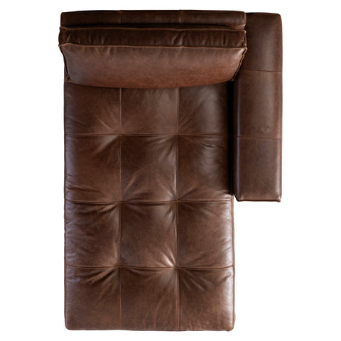 Nest Leather Right Arm Chaise