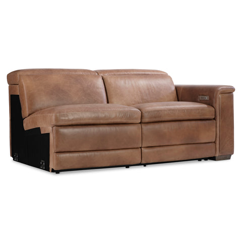 Lioni Leather Right Arm Power Motion Loveseat