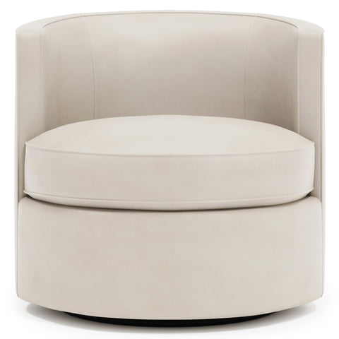 Fleur Leather Swivel Chair