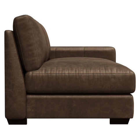 Dawkins Leather Right Arm Loveseat