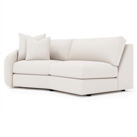 Soleil Fabric Left Arm Loveseat