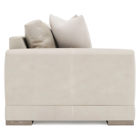 Lars Leather Left Arm Loveseat