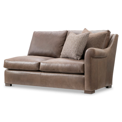 Keirnan Leather Right Arm Loveseat